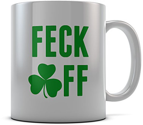 Daytripper Printed Feck Off Irish Novelty Mug