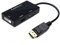 CableDeconn Displayport Dp to HDMI/DVI/VGA Male to Female 3-in-1 Adaptador Convertidor Cable