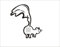 blattwerk-design Steckdosenaufkleber - Wandtattoo - Steckdose - Stinktier (M070 Schwarz)