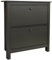 WATSONS STOWE - 8 Pair 2 Drawer Shoe Storage Organiser Cabinet - Black