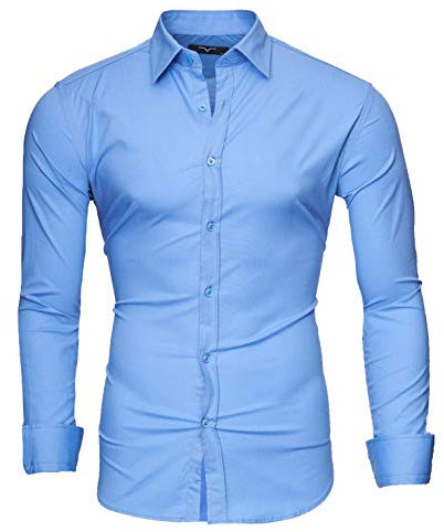 Kayhan Langarmhemd A.L.T Camicia Slim Fit, 3XL, LightBlue