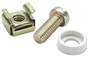 LINDY Cage Nuts Screws & Washers (50 pieces of each)