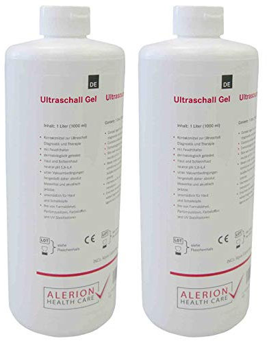 2x 1000ml Ultraschall-Gel Sono-Ultraschall Gel Kontakt-Gel Medizinisch Gleit-Gel Kontakt-Gel Leit-Gel