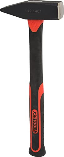 KS Tools 142.1401 Schlosserhammer mit Fiberglasstiel, 1000g