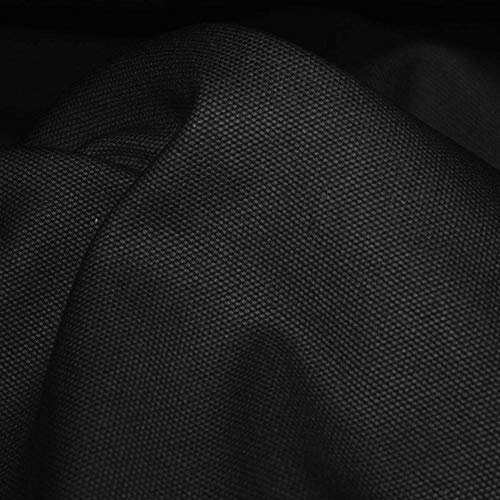 TOLKO 50cm Canvas Stoff Meterware | Polsterstoff Bezugsstoff | 1,5mm dick robust reißfest | Baumwoll-Segeltuch zum Polstern Beziehen | Baumwoll-Stoffe zum Nähen für Hose Jacke (Schwarz)