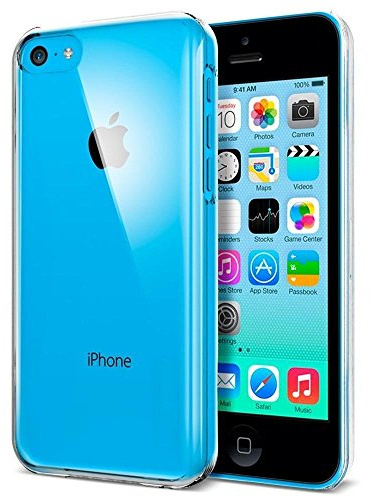NWNK13® iPhone 5C Crystal Hard Back Case Cover Plus Screen Protector & Polishing Cloth (Crystal Clear)