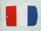 alles-meine.de GmbH Frankreich Flagge Fahne FÜr Dach 9x6 cm FÜr Modellauto 1/24 1/18 Aufkleber