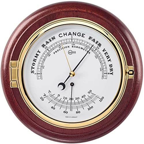 Barigo 15862cr Captain Barometer Thermometer Chrom B x H 210 mm x 50 mm