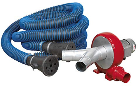 Sealey EFS102 Exhaust Fume Extraction System 230V - 370W - Twin Duct