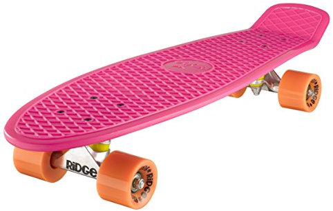 Ridge PB-27-Pink-Orange Skateboard, Pink/Orange, 69 cm