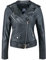 Urban Leather UR-133 Perfecto Biker Giacca da Donna, Nero, XL