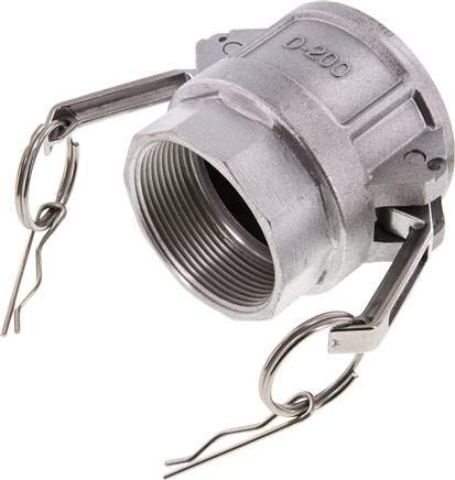 Kamlock-Kupplung (D) Rp 2(IG), Aluminium Werkstoff:Aluminium Gewinde:Rp 2 DN:50 (2) mm PN:18bar