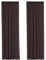 H.Versailtex Thermovorhang, Verdunkelungsvorhang, mit Kräuselband, 100 % Polyester, energiesparend, 2 Stück – 167 cm x 228 cm (B x H) – Braun