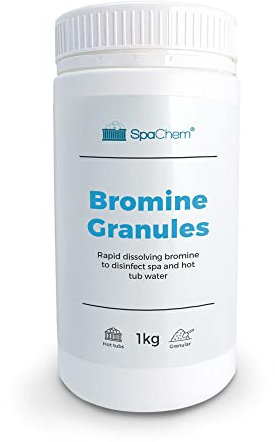SpaChem Spa Bromine Granules 1kg - Bromine Infused Granules, primary sanitizer for your hot tub, can be used with Bromine Tablets.