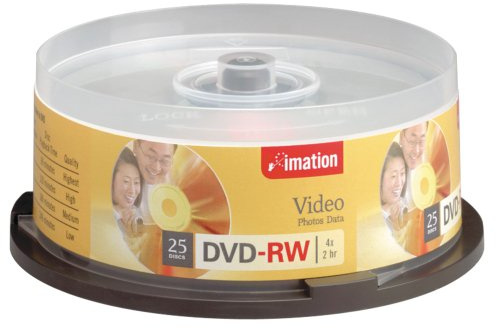 Imation - 25 x DVD-RW 4.7 GB 4x - spindle - storage media