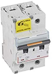 Disjoncteur DX³ 25kA - 2P 230V~ à 400V~ - 80A - courbe C - 3 modules