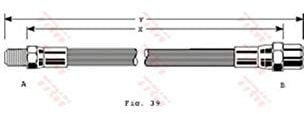 TRW Automotive AfterMarket PHB213 Bremsschlauch
