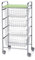 DON HIERRO - Carrito verdulero GREEN, 4 cestas de gran capacidad, Gris aluminio - Verde pistacho-