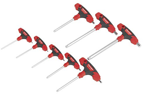 Sealey Ak7144 Ball-End Hex Key Set 8Pc T-Handle Metric