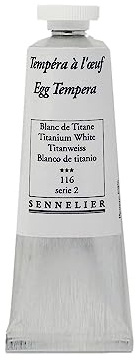 SENNELIER Tempera Paint, 34ml, Titanium White