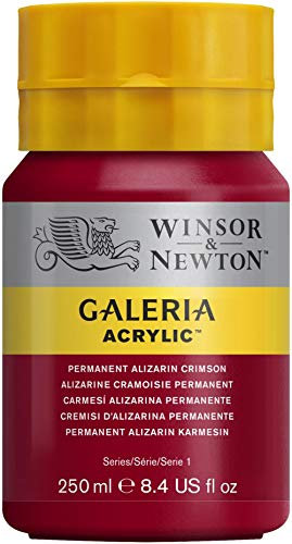 Winsor & Newton Galería - Pintura Acrílica , 250 ml, Rojo (Permanent Alizarin Crimson)