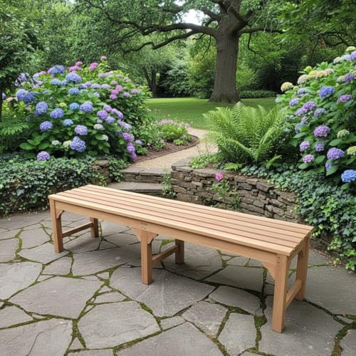 Teck'Attitude Banc en Teck Massif Melbourne 180 cm (sans Dossier)