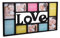 Wohnling WL Bilderrahmen Love für 10 Fotos, schwarz, 73x37 cm, Fotorahmen, Bildergalerie, Fotocollage