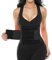 SHAPERX Gürtel Waist Trainer Damen Korsett Bauchweggürtel Sport Corsage Abnehmen Taillengürtel Fitnessgürtel Sauna Bauchweggürtel Schwitzgürtel zur Fettverbrennung, UK-SZ8002-Black-XL