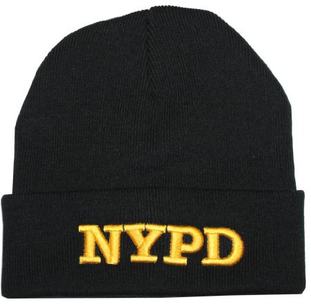 NYC FACTORY NYPD Wintermütze, Schwarz , Einheitsgröße