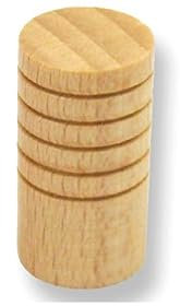 SIRO Möbelknopf Havixbeck, Schlicht, Holz buche natur lackiert, 14 mm x 26 mm x 14 mm, S638-14HZ18