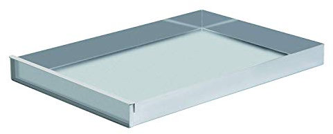 Schneider Aluminium Blech 58x40x5 cm mit Vorsatzschiene, Raised Edge für einfaches Handling