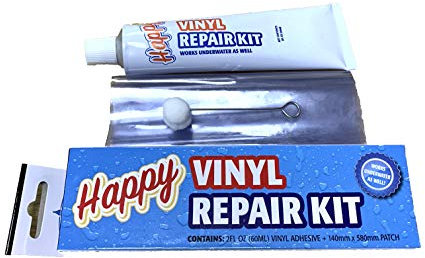 Happy Hot Tubs WET or DRY Swimming Pool Liner Vinyl Repair Kit Inflatable Tub Patch Paddling