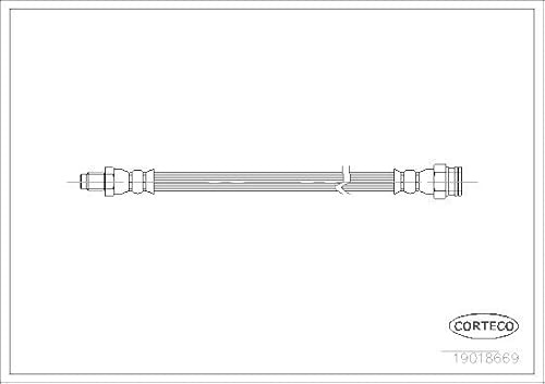 Corteco 19018669 Bremsschlauch hinten links außen