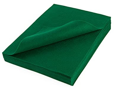 The Felt Store - Feutrine Feutre synthétique découpes en Vert - 26 pièces