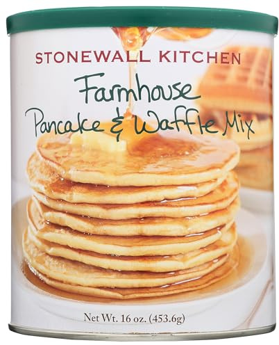 Stonewall Kitchen All Natural Farmhouse Pancake & Waffle Mix, 454 g | Original amerikanische Backmischung für fluffige Pfannkuchen und Waffeln. Traditionelles Rezept in der Dose