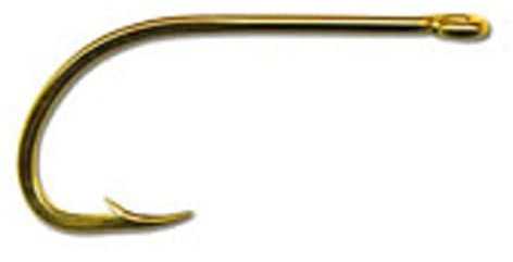 Mustad Classic Schnabelhaken mit langem Schaft und umgekehrter Spitze, 8 Stück, Gold, Size 3/0