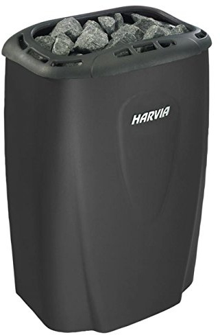 Sauna Heater Harvia Moderna V80E -1 8.0 KW (- 1/3 Phase) Fitted with Control Panel, Colour: Glossy Black