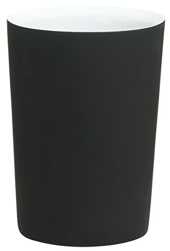 Sealskin Becher Two Tone, Zahnputzbecher aus Polyresin, Farbe: Schwarz / Weiß