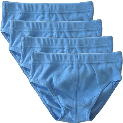 HERMKO 2850 4er Pack Jungen Slip einfarbig aus 100% Bio-Baumwolle mit Dehnbund