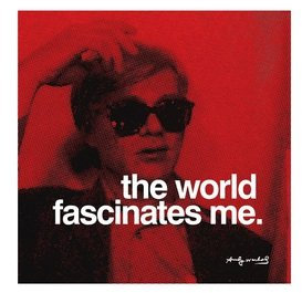 Germanposters Andy Warhol The World fascinates me Poster Kunstdruck Bild 36x28cm
