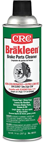 CRC Brakleen 1003739 Brake Cleaner Spray Non-Chlorinated Ultra Low VOC, SCAQMD #1171 Compliant, 14 oz, [1 Pack]