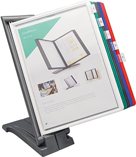 Q-Connect KF06008 Sichttafelsystem mit Halter anthrazit
