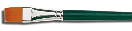 Kreul 721110 - Pinceau Universel Basic Synthetics, pour l'art, Les Loisirs, l'école et Les Gros consommateurs, Garniture en Poils de Nylon Fins, Plat, Taille 10