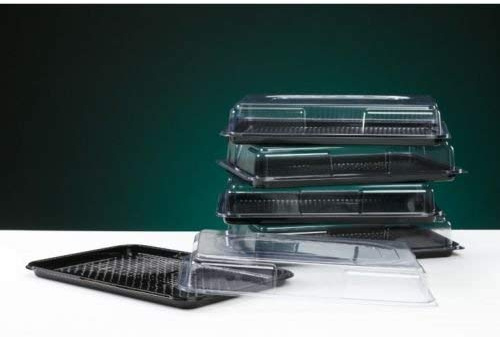 15x Large Buffet Catering Party Food/Sandwich Plastic Platter (With Lids)