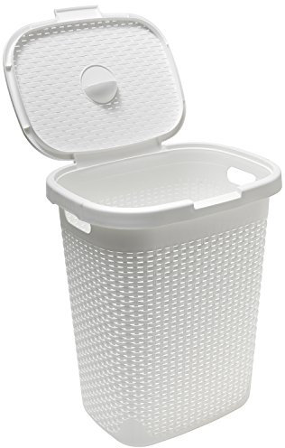 Addis 50 Litre Calico Faux Rattan Hamper, Cream
