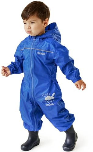 Regatta Puddle IV, Tuta Integrale Impermeabile, Unisex - Bambini e Ragazzi, Oxford Blue, 60 mesi-72 Mesi