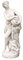 Wasserspeier Frau mit Krug, Skulptur aus Steinguss, Figur