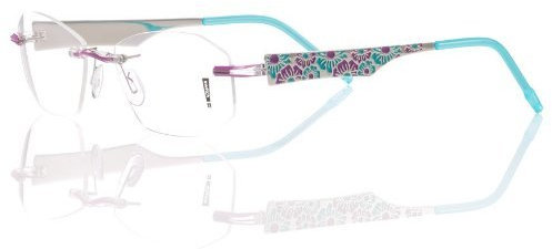 Switch It 462A - Brille Rahmen - Palladium-Türkis-Lila