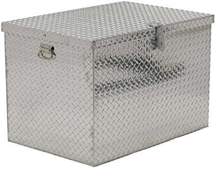 Vestil APTS-2436 Aluminum Tread Plate Portable Tool Box, 2500 lb. Capacity, 24 x 36, Silver