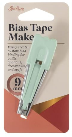 Sew Easy Bias Binding Maker – Creates 9mm Tapes Fusible & Non Fusible for Decoration in Celtic & Stained Glass Quilts, Sewing, Dressmaking